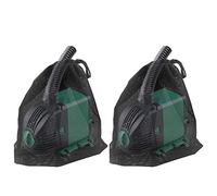 Awvlvwa Pond Pump Filter Bag, 12.2"x 15.9" 2 Pack Drawstring Pond Mesh Pump Barrier Bags for Pool Biofilters Aquarium Filtration, Protection Cover from Needles Leaves Hair for Outdoor Fountain