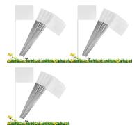 Awwertse 150Pack Marking Flags, White Yard Flags 15x4x5Inch, Marker Flags, Lawn Flags Markers, Irrigation Flags, Landscape Flags