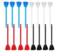 Awwertse 16Pcs Resin Mixer Paddles,Reusable Plastic Paint Mixer Drill Attachment,Helix Resin Drill Mixer Paint Stirrer for Drill