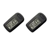Awwertse 2Pcs Pedometer 3D Step Counter for Walking, Track Steps Portable Sport Simple Pedometer Lanyard, Simple Pedometer