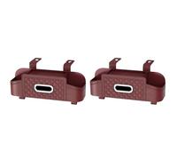Awwertse 2X Car Seat Back Storage Box Multifunctional Auto Tissue Universal Backseat Water Cup Holder Hanging Organizer Red