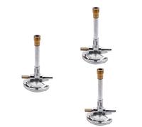 Awwertse 3Pcs Mini Single Tube Bunsen Burner Gas Light for Liquid Propane Lab Heating Equipment