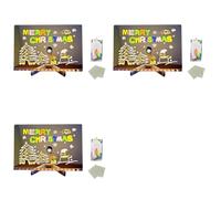 Awwertse 3X LED Note Board with Colors, 2025 Glowing LED Drawing Board for Kids, LED Not Board with Stand and 7 Color Markers L