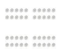 Awwertse 40PCS PCB 9Pin Ceramic B9A Vacuum Tube Socket Audio HiFi DIY Amps for 12AX7 12AU7 12AT7 ECC81 ECC82 ECC83 Silver-Plated