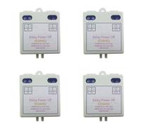 Awwertse 4X AC 120V 220V Time Delay Relay Power on Delay Off Switch 1-480Min Adjustable Delay Power Off Automation Controller