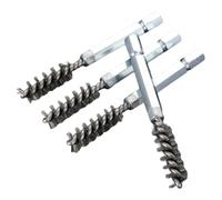 Awwertse 9mm Golf Clubs Head Hosel Brush Wire Brushes Cleaning Tool Wire Brushes Cleaning Tool Electric Drill Wire Brush for Iron 4Pcs 9mm Stainless Steel Golf Clubs Head Hosel Brush Wire Brushes