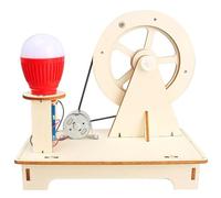Awwertse Children' S Handmade DIY Hand-Cranked Generator Kit Science and Technology Student Experimental Material Pack