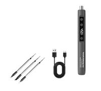 Awwertse Digital Display Wireless Mini Welding Tool USB Soldering Iron DIY Home Repair Special Soldering Iron Kit Gray