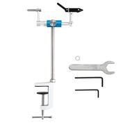 Awwertse Fly Binding Tool Assembly Aluminum Alloy Fly Tying Vise 360 Degree Rotation Ultra Light Fly Tying Tools Jig Tying Vise C-Clamp Mount