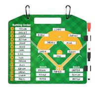 Awwertse Magnetic Baseball Lineup Board, Dry EraseCoach Lineup Board, Reusable Softball Lineup Board for Baseball Coaching
