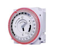 Awwertse Mechanical Timer Switch Mini Mechanical Timer Switch 16A 230V Rotary Analog Time Control Daily Time Switch for Industrial & Home Appliance