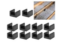 Awwertse Rubber Joist Isolators 10pcs U Boat Floor, Floor Decoupler,Sound Isolation Clip for Subfloor Sound Dampening