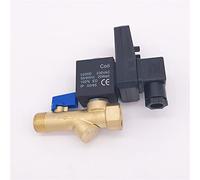 AWWVRLMM 1/2 Electric Drain Timer 12V 24V 220V 16bar Solenoid Valve Water Controller Brass 2 Way Compressor Automatic 1Pcs(DC12V,ETD-B)