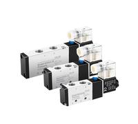 AWWVRLMM 1 Pcs 4V110 4V210 4V310 Pneumatic electric solenoid valve 5-way 2-bit control air group(AC220V,4V210-08)