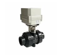 AWWVRLMM AC110V-230V UPVC DN25 Electric Actuated Valve TF25-P2-C BSP/NPT 1'' Plasctic Actuator 10NM On/Off 15 Sec CE(Bsp,AC-CR703)