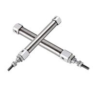 AWWVRLMM Double Acting Pneumatic Air Cylinder Mini Small CDJ2B Type Single Rod 10mm 12mm 16mm Bore 20mm 25mm 30mm 150mm Stroke CDJ2B16(Stroke 150mm)