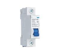 AWWVRLMM DZ47-60 1/2/3/4P AC 230/400V Breaker C 1 2 3 4 5 6 10 15 16 20 25 32 40 50 60A Type C Short Circuit Protector 1Pcs(3P,DZ47-60-C32)