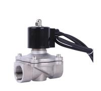 AWWVRLMM Low Pressure Normally Closed Stainless Steel Solenoid Valve 24v DN32 1-1/4inch for Musical Fountain(BSP-12VDC,2A-32B NBR)