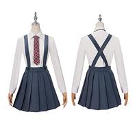 AwwwCos The Musical Cosplay Gray Costume School Uniform Suit Shirt Skirts Tie Halloween Party Outfit Women