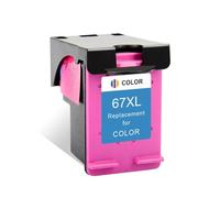 AWXGFVKZ 67XL 67 Ink Cartridge Compatible With Deskjet 1225 2732 2752 2755 Deskjet Plus 4140 4152 4155 4158 Printers Replacement For 67XL Ink(1pcs Color)