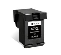 AWXGFVKZ 67XL 67 Ink Cartridge Compatible With Deskjet 1225 2732 2752 2755 Deskjet Plus 4140 4152 4155 4158 Printers Replacement For 67XL Ink(1pcs black)