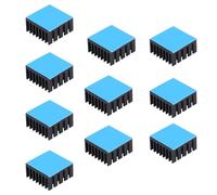 Awxlumv 10PCS 20mm Heatsink Kit 20x20x10mm/ 0.79x0.79x0.39inch with Thermal Conductive Adhesive Tape, Cooler Heat Sink for Cooling GPU IC Chips VRAM VGA RAM