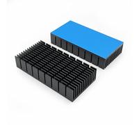 Awxlumv 2pcs 50mm Heatsink Kit 100x50x20 mm with Thermal Conductive Adhesive Tape for Cooler PC NVME SSD GPU Mini PC Router Amplifier Cooling