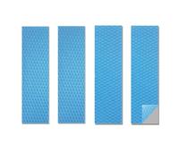Awxlumv 4 Pack Thermal Pad, 70x22mm 1mm 2mm Highly Efficient Thermal Conductivity 12.0 W/mK, Heat Resistant Silicone Thermal Pads for M.2 2280 SSD NVMe