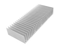Awxlumv Aluminum Heatsink 60x150x25mm / 2.36x5.91x0.98 Inch Heat Sink Radiator for CPU MOS Tube Circuit Board PCB Heat Sinks Led Cooling Cooler Amplifier Devices with 24 pcs Fins - Sliver