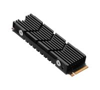 Awxlumv M.2 Heatsink NVMe SSD PS5 Heat Sink Computer PC PCIE M2 2280 SSD Cooler with Thermal Silicone pad for PC / PS5 for Samsung 990 980 970 EVO Plus SN850 SN750 SN570 Firecuda 530 Black