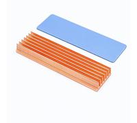 Awxlumv M.2 Heatsink Pure Copper Nvme ssd Heat Sink 7 Fins With Thermal Silicone pad for PC / PS5 M.2 PCIE NVMe SSD or M.2 SATA SSD