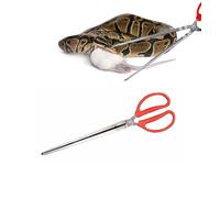 AWXZOM 15 Inch Heavy Duty Snake Feeding Tongs, Reptile Feeding Tongs,Extra Long Tweezers for Ball Python,Fish Aquariums, Reptiles Snakes, Crab Tong