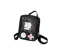 AWXZOM cute Ita Backpack Fashion Gameboy Style itabag Kawaii Backpack pin display backpack ita bag backpack cute backpack, Black, normal, Ita Backpack