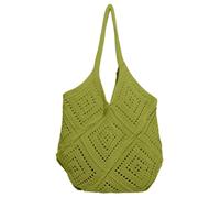 AWYHAOYULA Crochet Woven Tote Bag for Women, Hollow Knit Ladies Shoulder Shopper Handbag, Large Capacity Casual Beach Hand Bags for Holiday, College, Daily Shopping for Teenage Girls