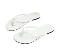 AWYHAOYULA Glossy Solid Color Women Flat Flip Flops Slip-on Thong Sandals Multi Colors Open Toe Non-slip Summer Slippers Casual Footwear for Daily Beach Vacation Shopping Indoor Outdoor Wear