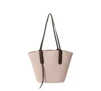 AWYHAOYULA Large Straw Woven Tote Bag for Women, Leather Strap Ladies Shoulder Shopper Handbag, Casual Beach Tote Hand Bags, Fashion Handbag for Holiday, College, Daily Shopping for Teenage Girls