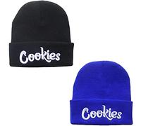 Awyjcas Boy Girl Fashion Trend Classic Winter Warm Knit Hat Beanie Cap for Children Adults Adolescents Cap, Black+blue, 7-18 Years