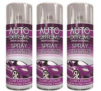 AX Clear Lacquer Spray Paint 400ml Car Metal Wood Fast Dry - Multi Pack