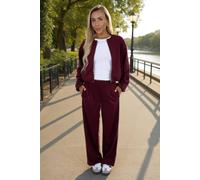 AX Paris Women's Burgundy Wide Leg Soft Trousers | Size: 16 AX Paris Burgundy 16