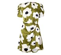 AX Paris Womens/Ladies Floral Polyester Gathered Side Evenin8 UK Olive GT37056