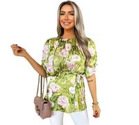 AX Paris Womens/Ladies Polyester Batwing Top8 UK Green GT19893