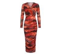 AX Paris Womens/Ladies Polyester Bodycon Long-Sleeved Wrap D8 UK Rust GT38270