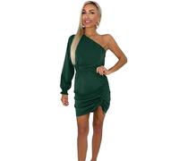 AX Paris Womens/Ladies Ruched Side One Sleeve Mini Dress GT41027