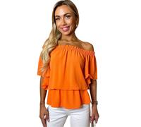 AX Paris Womens/Ladies Ruffle Hem Bardot Top GT19935