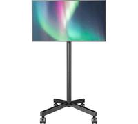 AX WABER Mobile TV Stand for 23-60 Inch LCD LED OLED 4K Smart TVs Holds up to 40kg, Rolling TV Stand with 3 Level Height Adjustable, Tilting TV Cart with Rotating Locking Wheels Max VESA 400x400mm…