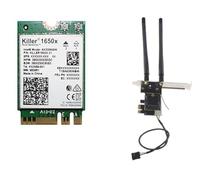 AX1650x Killer Series Desktop Wi-Fi 6 Kit (PCIe x1) | 2.4 Gbps | Bluetooth 5.2 Support | PCIe x1 | Performance & Gaming Model No vPro AX200.NGWG.NVXX