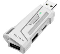 AX200 Keyboard and Mouse Adapter for Apex, PC Gaming Adapter with Aim Assist, Anti-Recoil Macro and Response Curve, App Custom Mapping Game Mouse Keyboard Converter for FPS, 1000Hz Reporting Rate