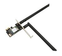 AX210 Wireless Network Adapter Card, WiFi 6E Card Bluetooth 5.2 Tri Band 2.4G/5G/6G PCIe WiFi Card, with MUMIMO Technology, for Windows 10/11 Desktop, PC(Black)