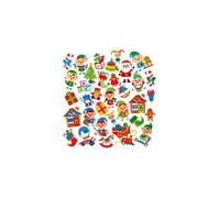 AX613 Santa's Workshop Foam Stickers - Pack of 200, Kids Stickers, Ideal for Christmas Crafts and Art Projects, Cards, Party Bags, and Decorations