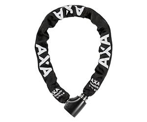 AXA Absolute 9-90 - Bicycle Lock - Chain Lock - High Security - Security Level 14 - Steel Links 9 mm - Length 90 cm - Black Polyester Cover
